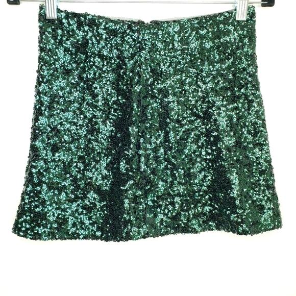 Cooperative Sequence Emerald Green Mini Skirt - Picture 1 of 8